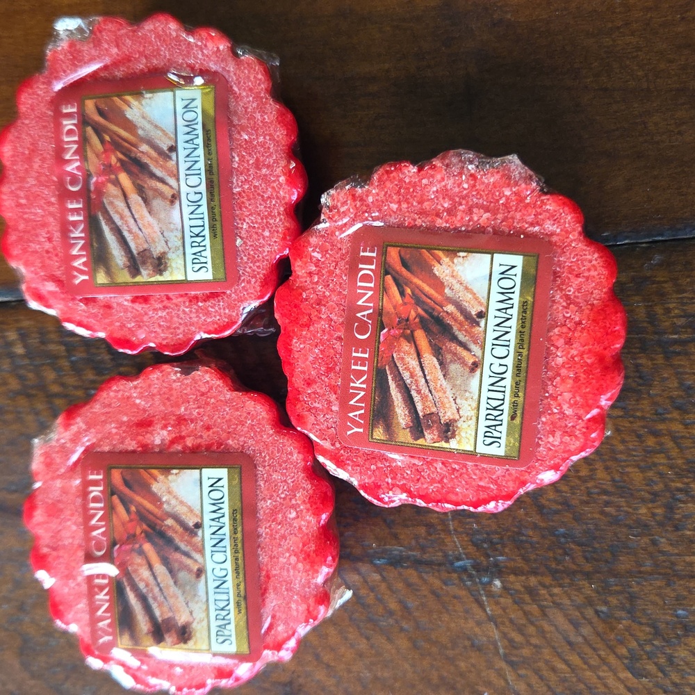 3 Yankee Candle Tarts SPARKLING CINNAMON NEW 0.8 oz each